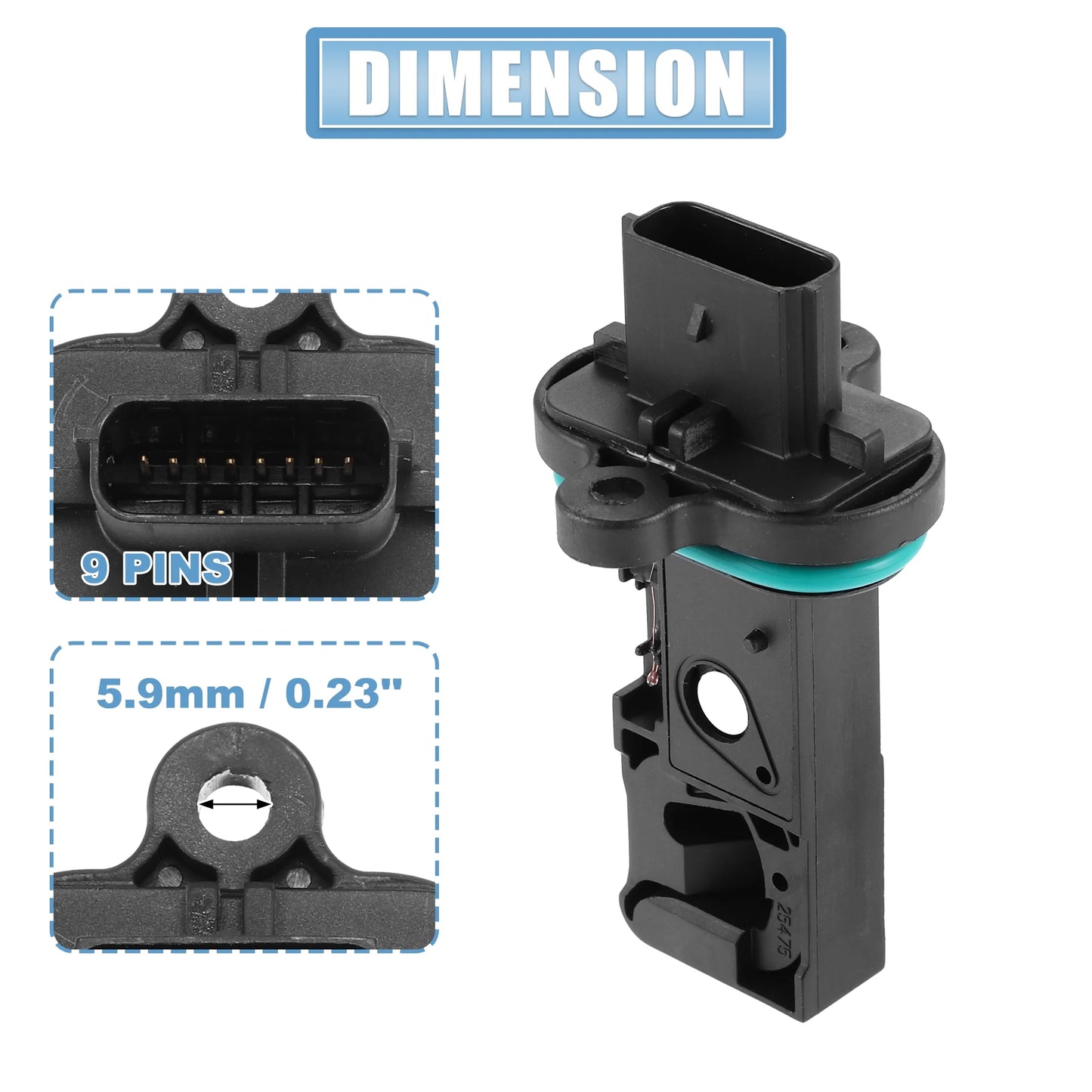 55498433 Car Mass Air Flow Sensor Meter MAF Sensor Airflow Replacement for Chevrolet Cruze L, LS, LT