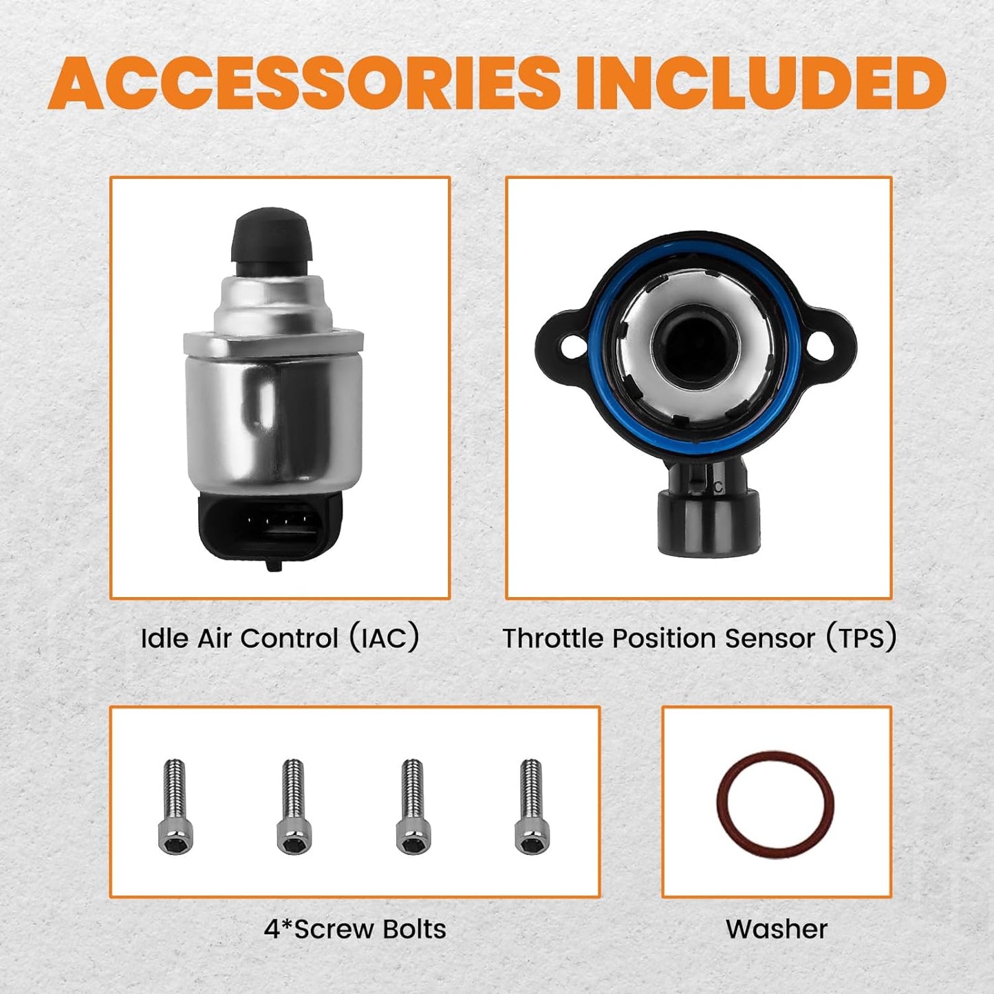 102Mm Throttle Body Assembly with TPS IAC Throttle Position Sensor for Chevy LSX