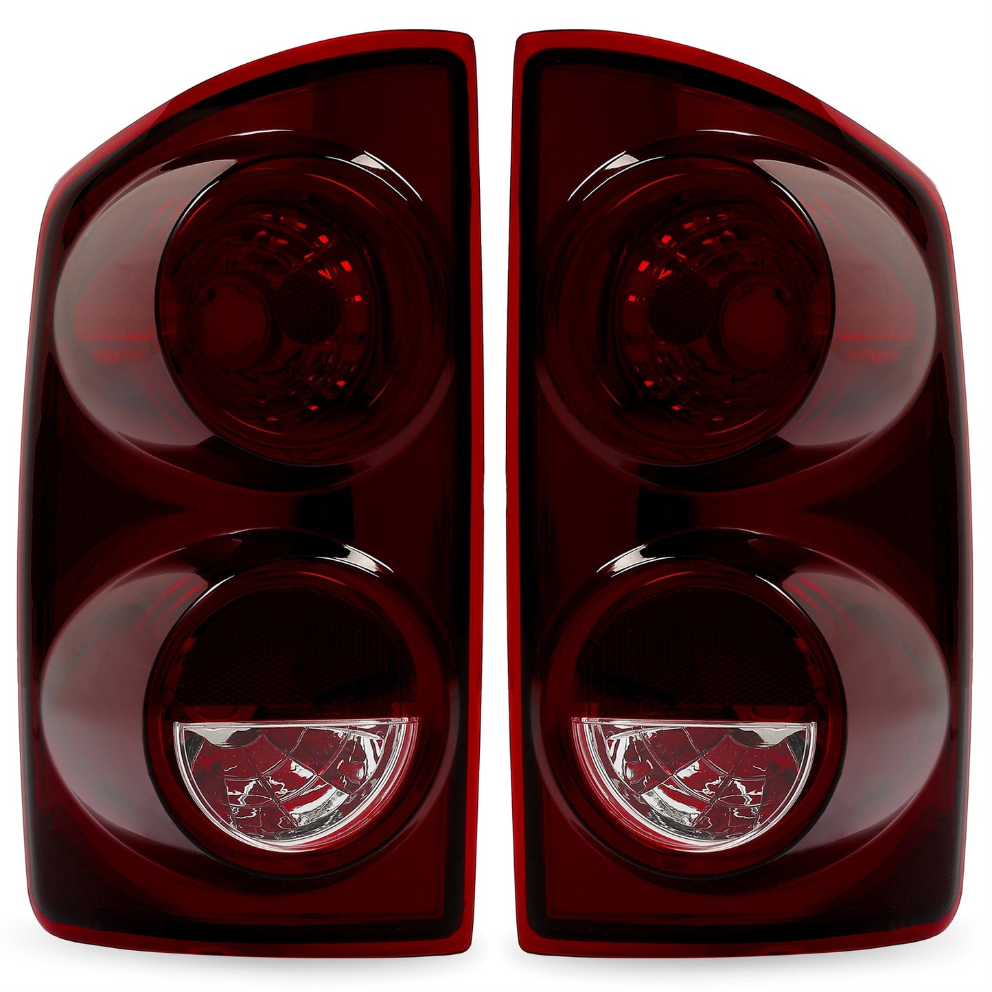 Red Smoke Tail Lights Lamps for 07-08 Dodge Ram 1500 07-09 2500 3500 Left+Right
