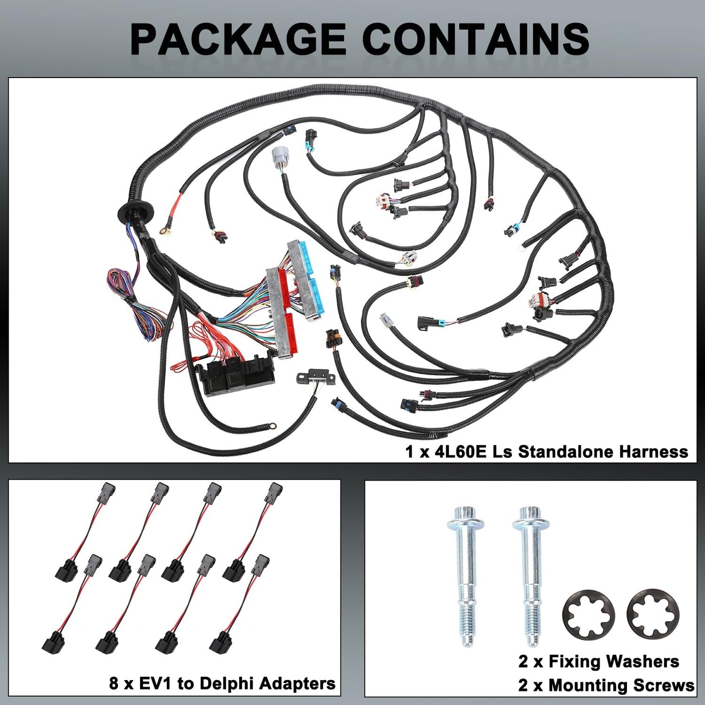 LS Swap Standalone Harness with 4L60E Transmission, Engine Wiring Harness Com...