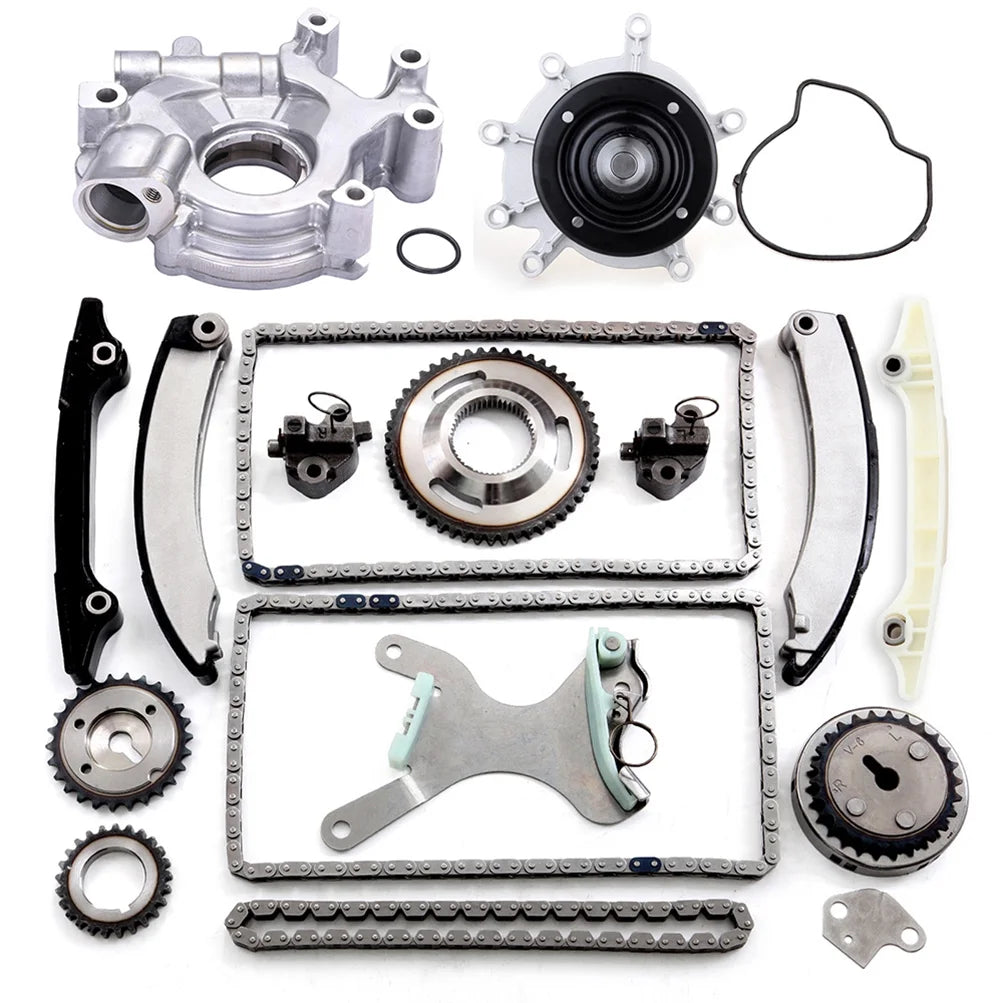 Oil Pump Water Pump Timing Chain Compatible for 2004-2010 for Dodge Dakota, 2004-2009 for Dodge Durango