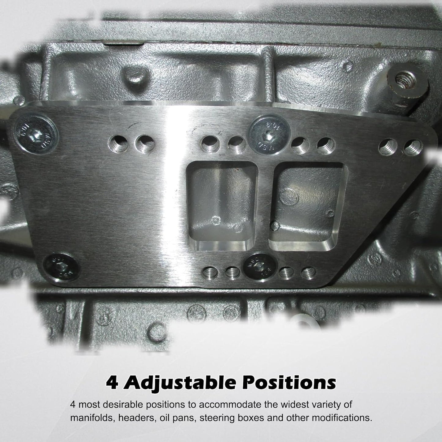 LS Swap Motor Mount Adapter Plates, Adjustable Bracket for LS1 LS2 LS3 LS6 LQ4 L