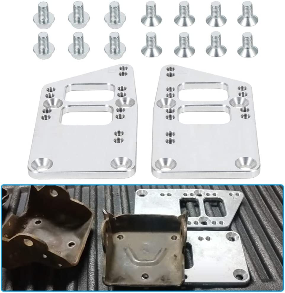 LS Swap Motor Mount Adapter Plates, Adjustable Bracket for LS1 LS2 LS3 LS6 LQ4 L