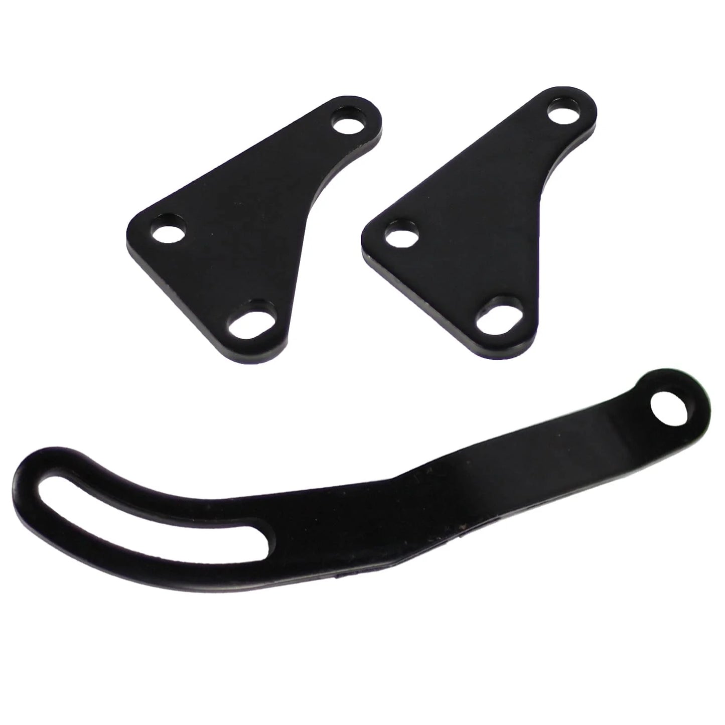 SBC Black Power Steering Pump Mounting Bracket SWP LWP Saginaw GM SB Chevy 350