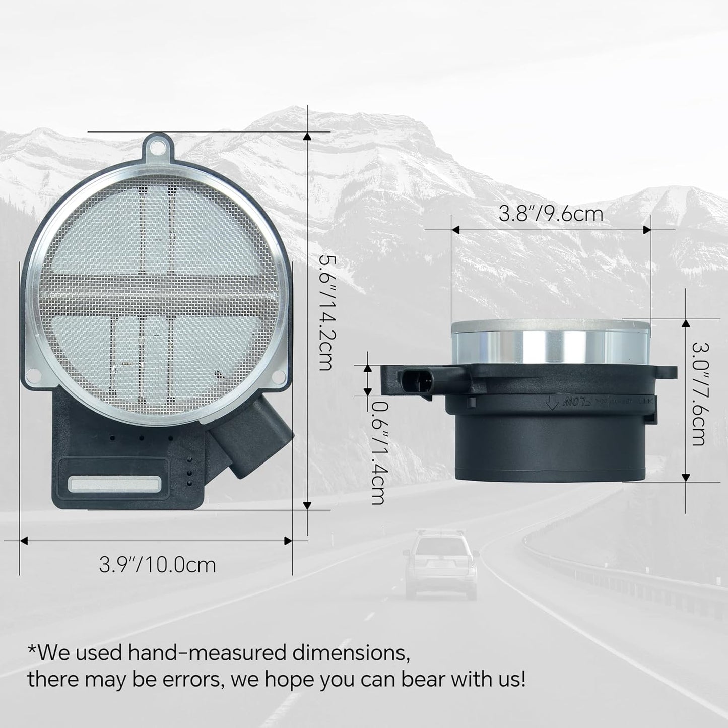 Mass Air Flow Sensor MAF Compatible with Chevrolet Silverado Suburban Escalade T