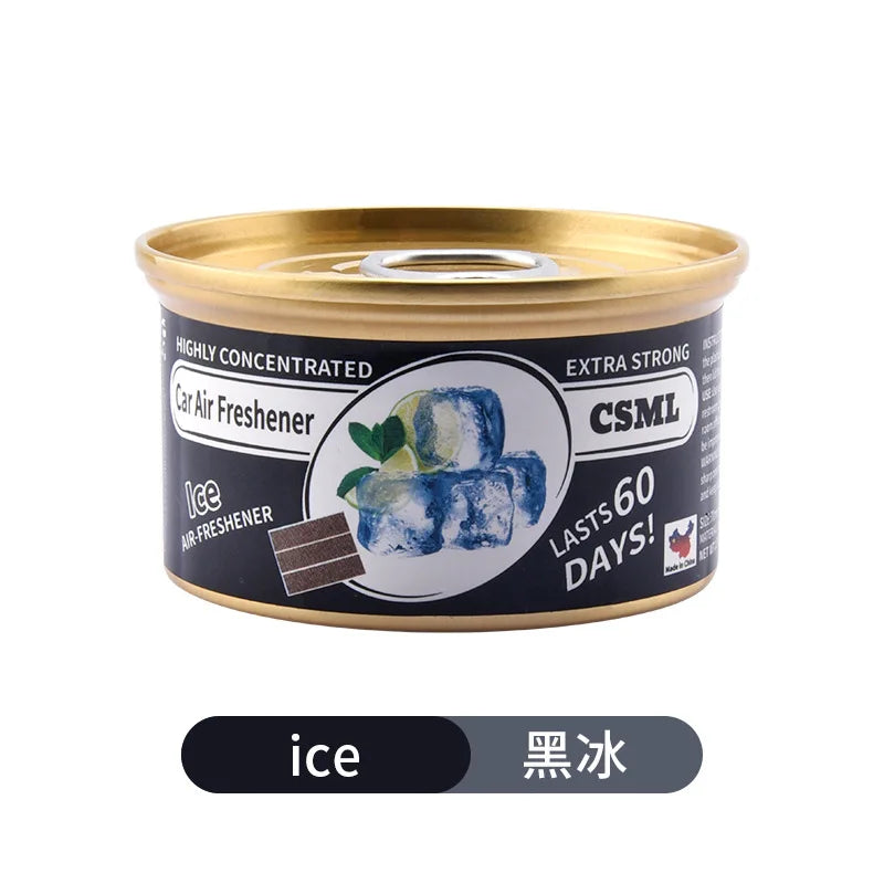 Best-Selling Wooden Block Canned Car Aromatherapy, Car Fragrance Paste, Deodorizing Air Freshener, High-End Solid Perfume