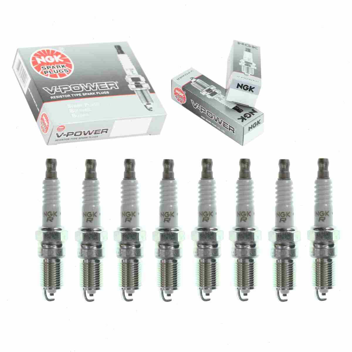 8-Pc NGK V-Power Spark Plugs for Cadillac Eldorado V8 (1982–2002)
