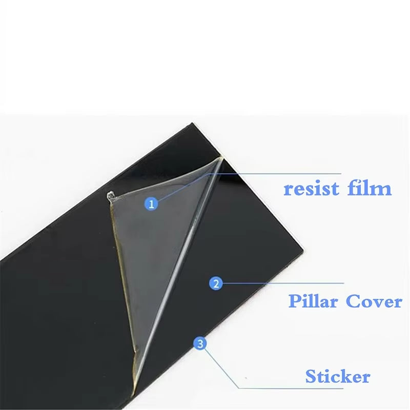 6Pcs for Dodge Dart / Fiat Viaggio 2013-2016 Car Pillar Posts Decor Stickers Accessories Door Window BC Column Exterior Trims