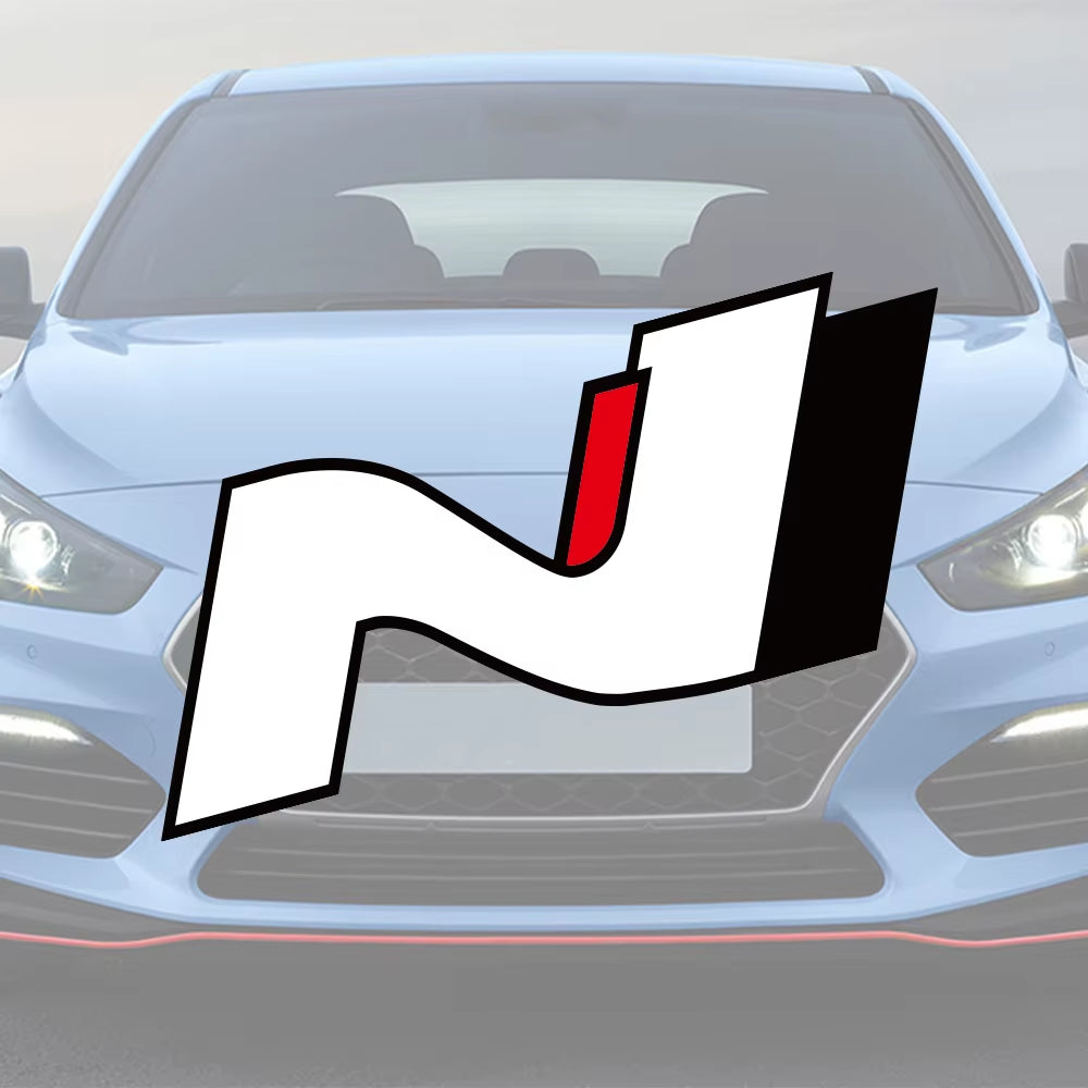10X4.2Cm N Performance Logo Car Sticker for Hyundai I30N I20 N ELANTRA IONIQ 5 N Racing Vinyl Decor Decal Car Tuning Accessories