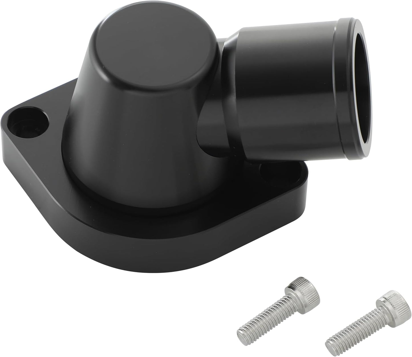Billet Swivel Thermostat Housings Water Neck 90 1.5" LS Engine Black