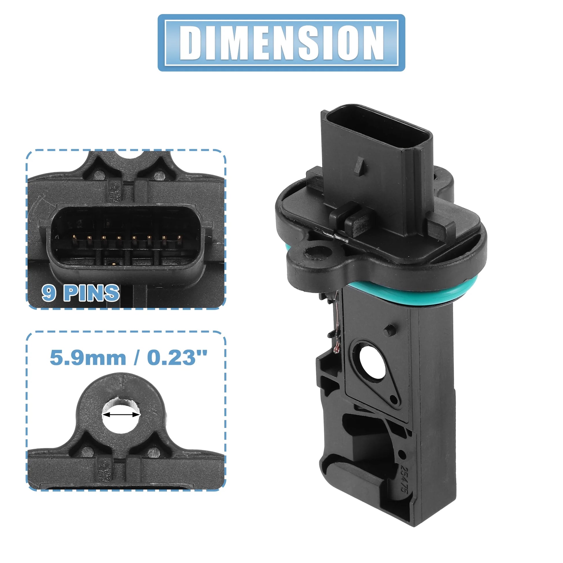 55498433 Car Mass Air Flow Sensor Meter MAF Sensor Airflow Replacement for Chevrolet Cruze L, LS, LT