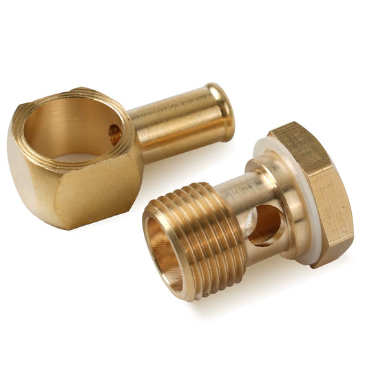 3/8" Banjo Fuel Fitting 8089 for Edelbrock Square-Bore for Carter AFB Carbs 5/8-20