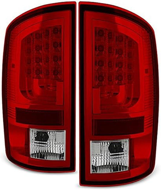 - for 02-06 Ram 1500 03-06 Ram 2500 3500 Pickup Red Clear LED V2 Tail Lights Brake Lamps Replacement Pair