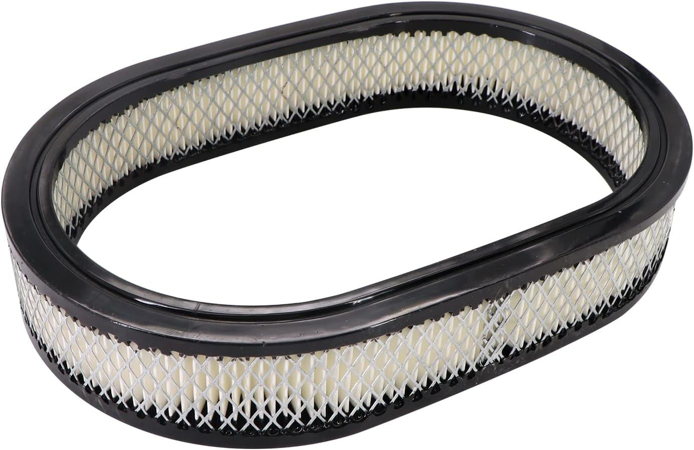 12" Oval Classic Full Finned Black Air Cleaner Kit