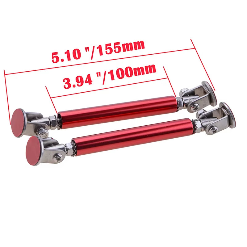 Universal Car Splitter Rods Racing Adjustable Front Bumper Lip Support Tie Bar Kit Saving Drilling Hole 75Mm/100Mm/150Mm/200Mm