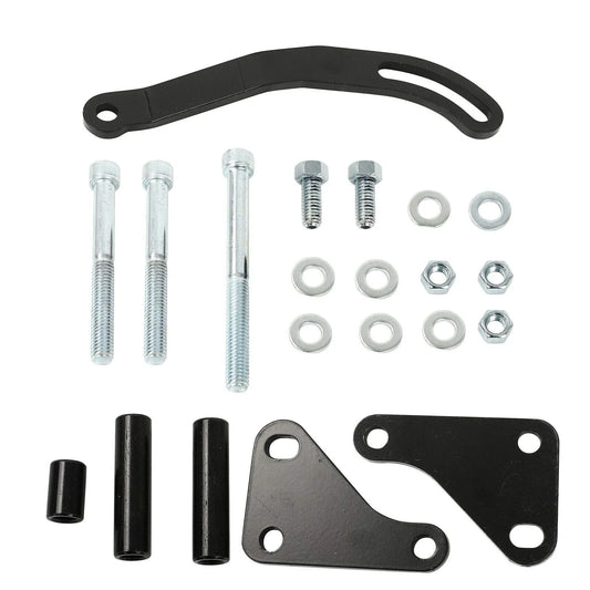 SBC Black Power Steering Pump Mounting Bracket SWP LWP Saginaw GM SB Chevy 350