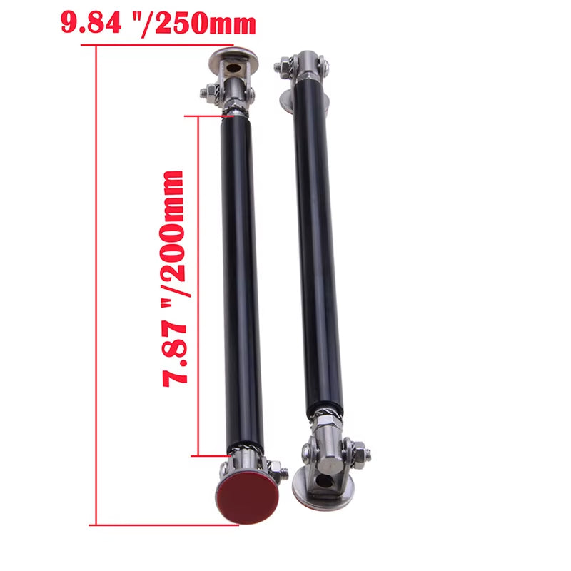 Universal Car Splitter Rods Racing Adjustable Front Bumper Lip Support Tie Bar Kit Saving Drilling Hole 75Mm/100Mm/150Mm/200Mm