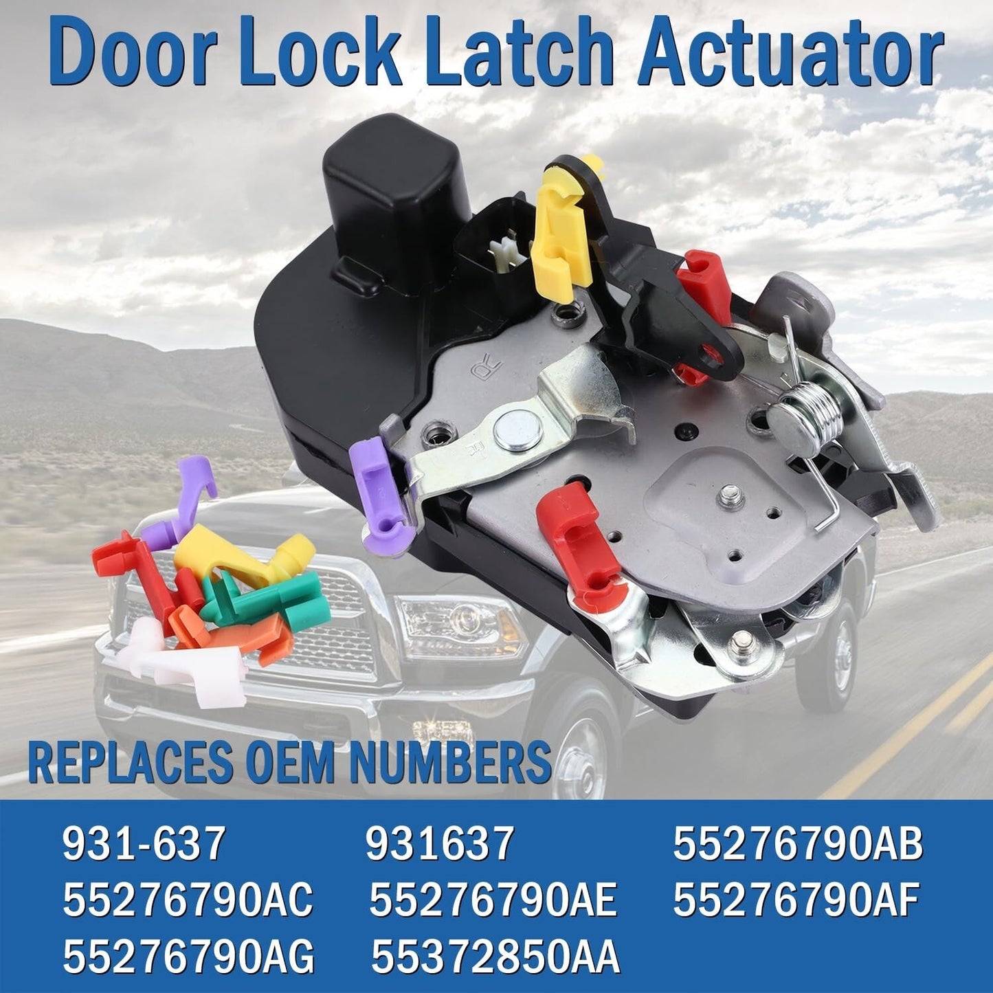 Passenger Side Door Lock Latch Actuator Fit for Dodge Ram 1500 Front Right