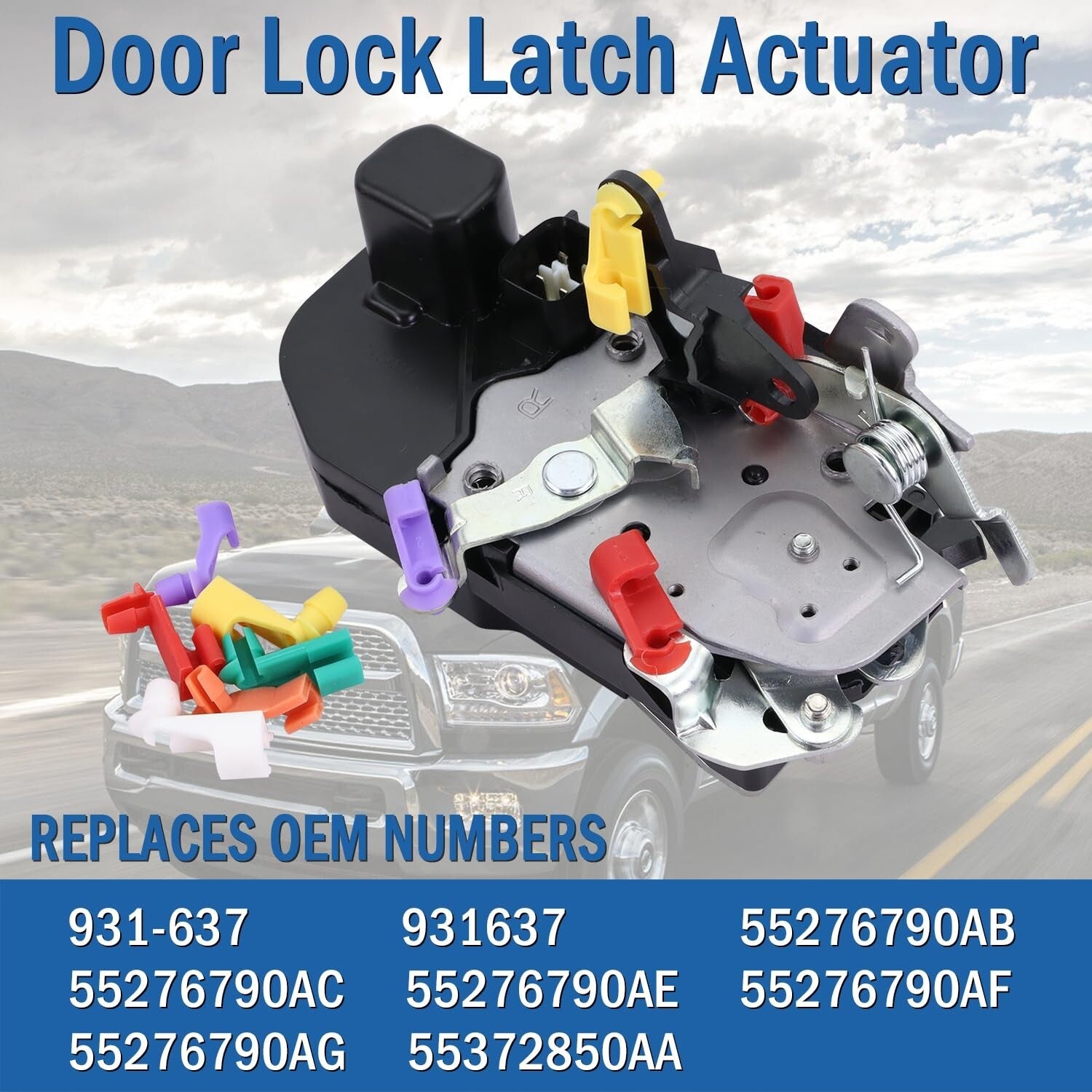 Passenger Side Door Lock Latch Actuator Fit for Dodge Ram 1500 Front Right