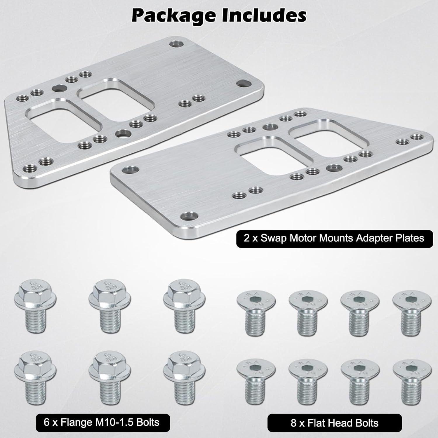 LS Swap Motor Mount Adapter Plates, Adjustable Bracket for LS1 LS2 LS3 LS6 LQ4 L
