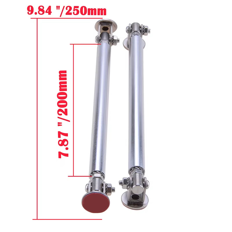 Universal Car Splitter Rods Racing Adjustable Front Bumper Lip Support Tie Bar Kit Saving Drilling Hole 75Mm/100Mm/150Mm/200Mm