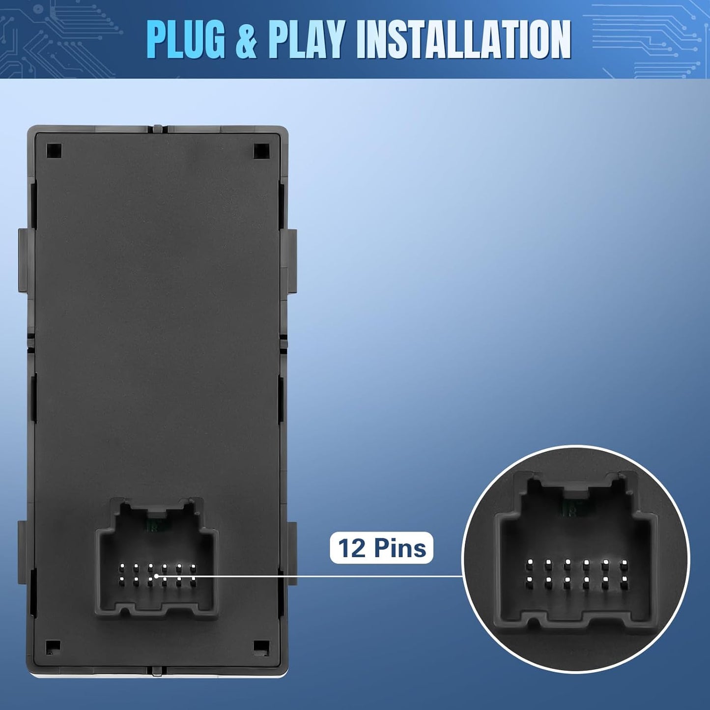 Master Power Window Switch Driver Side Compatible with 2014-2022 Chevy Silverado