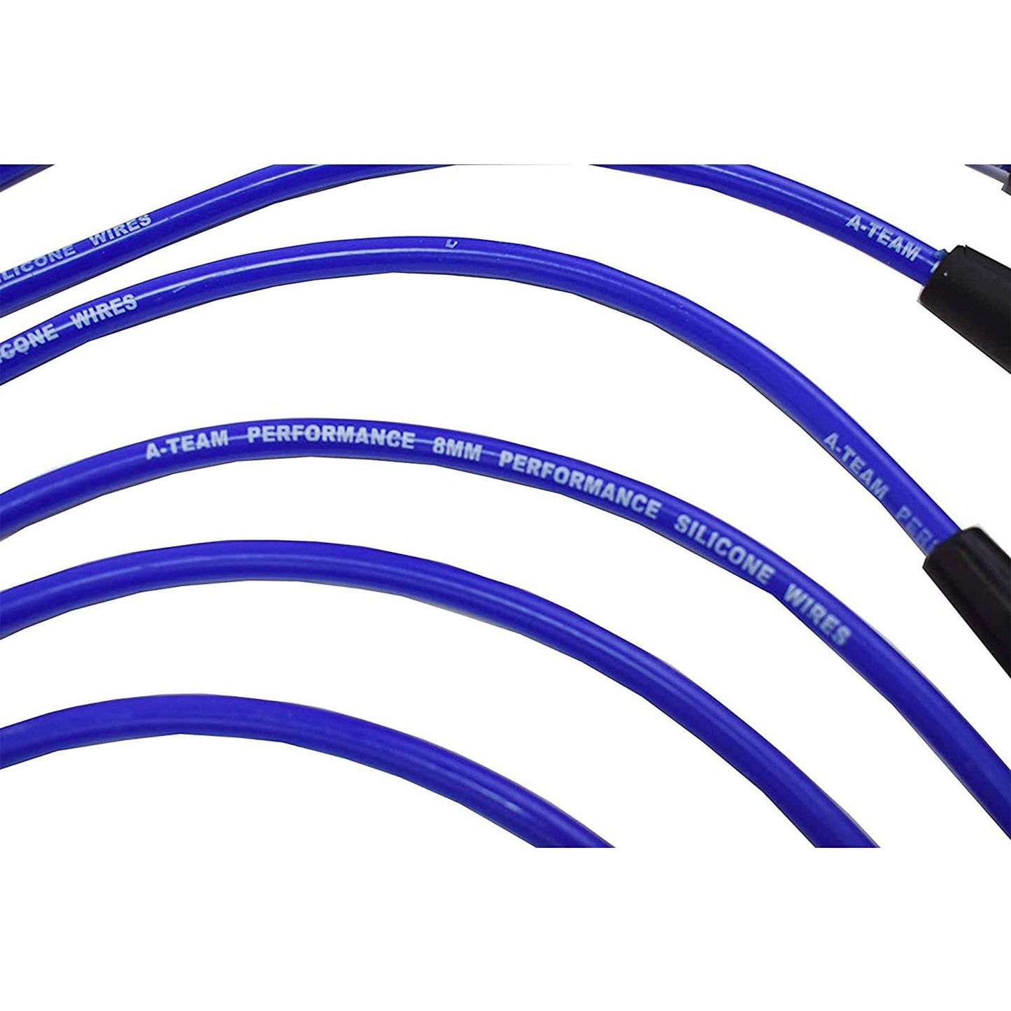 - Silicone Spark Plug Wires Set - Compatible with SBF Small Block Ford Valve Cover Wires 221 255 260 289 302 351W BOSS 302 Fits HEI Distributor Caps Blue 8.0Mm