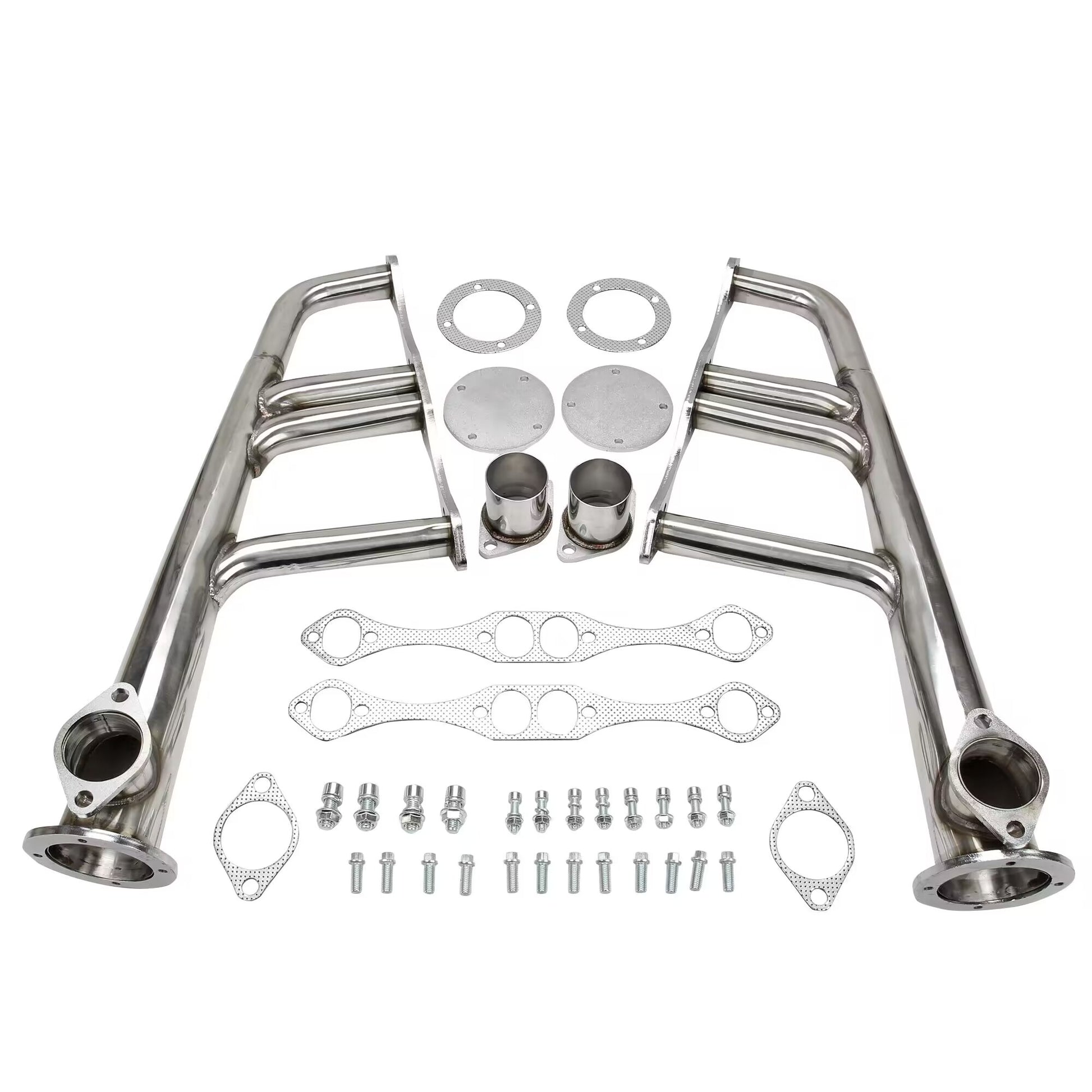Exhaust Manifold Headers Small Block Chevy Lake Style SBC 265-400 V8 Ban the Sale of Amazon&Temu