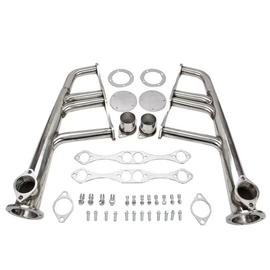 Exhaust Manifold Headers Small Block Chevy Lake Style SBC 265-400 V8 Ban the Sale of Amazon&Temu