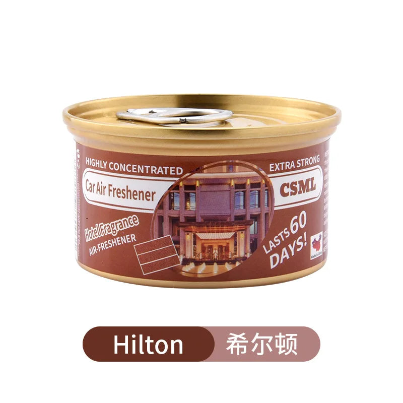 Best-Selling Wooden Block Canned Car Aromatherapy, Car Fragrance Paste, Deodorizing Air Freshener, High-End Solid Perfume