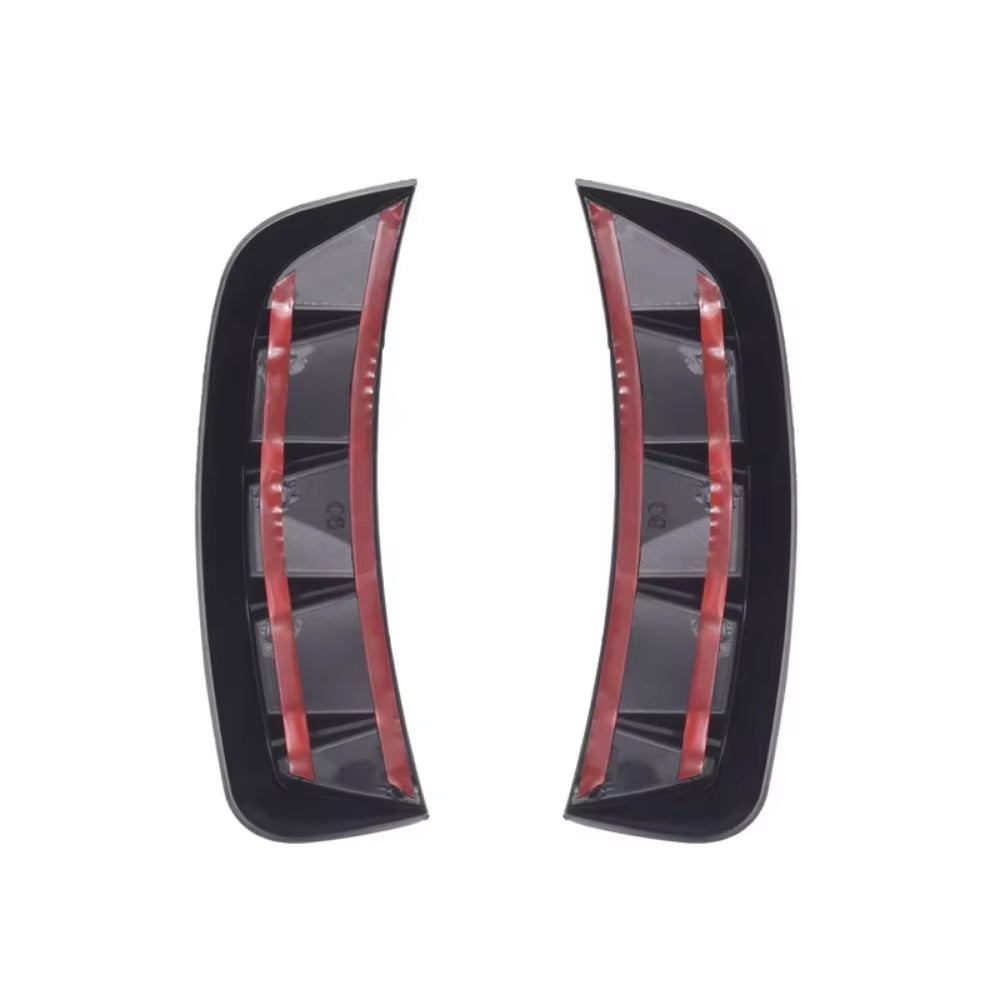 2Pcs Auto Sticker Cover Black Carbon Fiber Air Intake Flow Vent Hood Fender Air Vent Universal Car Styling Exterior Decorative