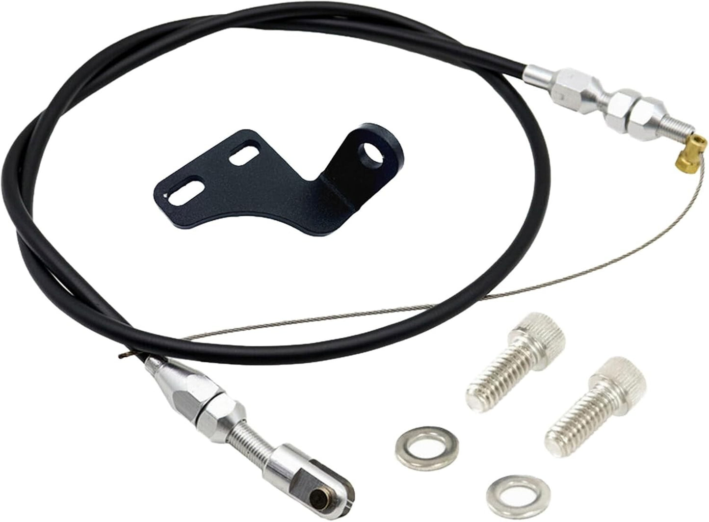 Throttle Cable Bracket Anodized and 36" Throttle Cable for Holley Hi-Ram LSX