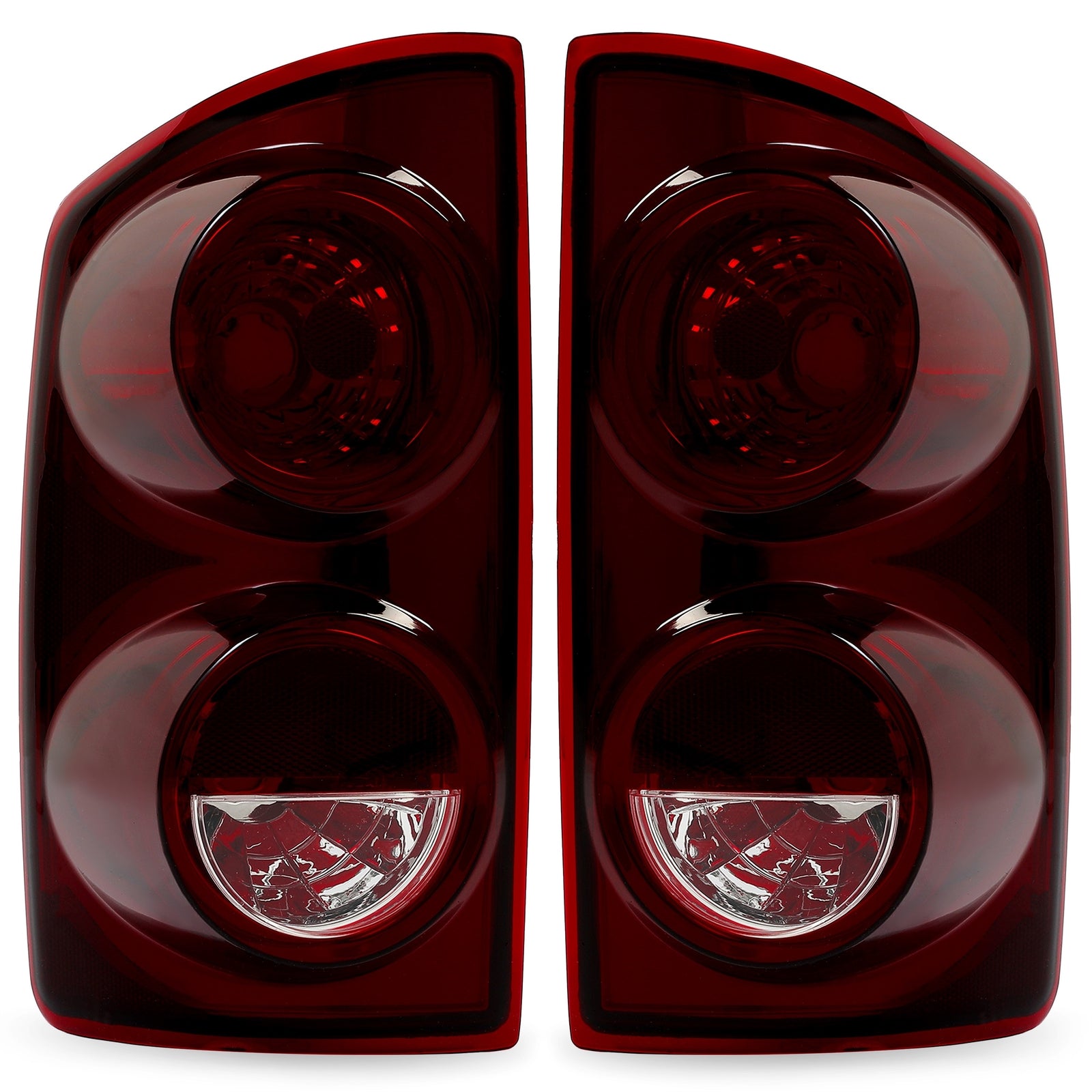 Red Smoke Tail Lights Lamps for 07-08 Dodge Ram 1500 07-09 2500 3500 Left+Right