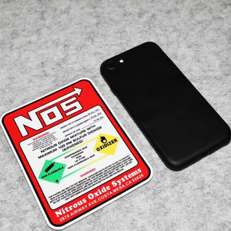 For Drag Racing Creative Car Racing Stickers NOS Nitrous Oxide Systems Stickers Tuning Racing Vinyl Motocross Racing Car Styling