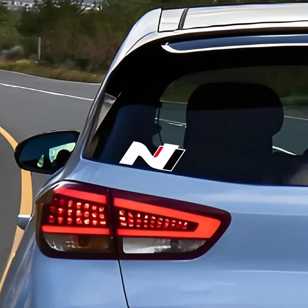 10X4.2Cm N Performance Logo Car Sticker for Hyundai I30N I20 N ELANTRA IONIQ 5 N Racing Vinyl Decor Decal Car Tuning Accessories