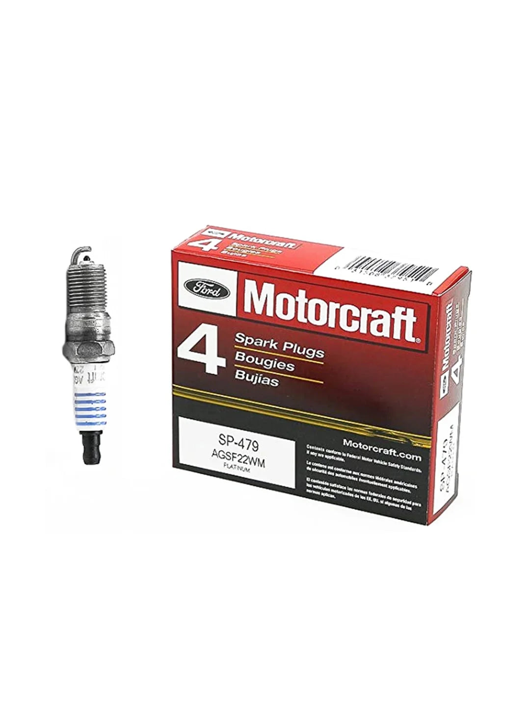 Set of 8 ISA Ignition Coils & 8 Motorcraft Spark Plugs Compatible with 1997-2016 Mercury Grand Marquis & Lincoln Town Car Navigator Replacement for FD503 SP479