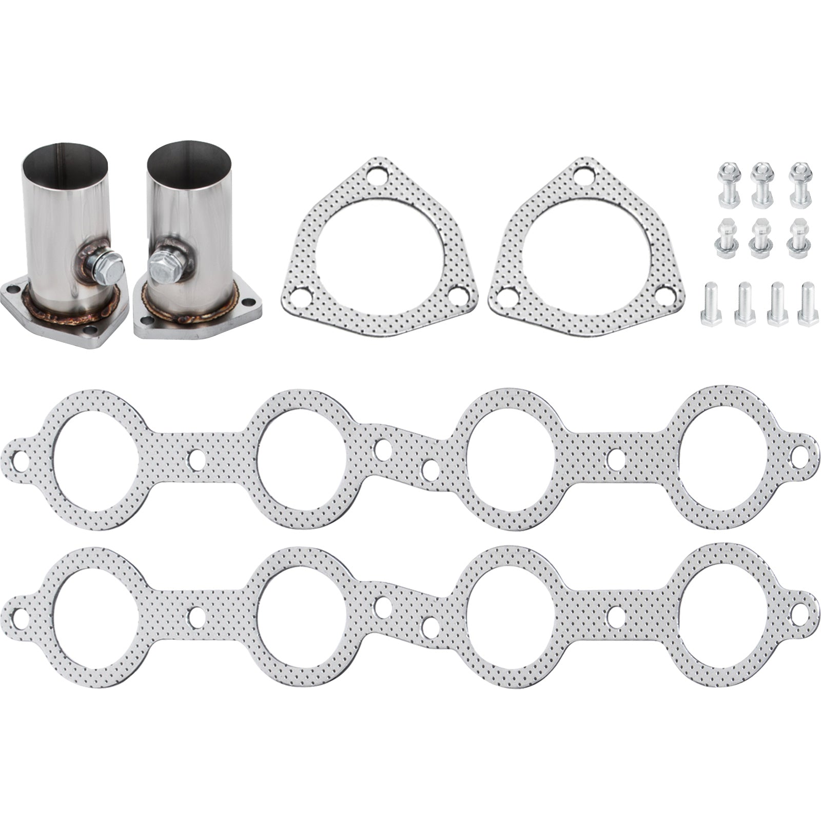VEVOR Exhaust Header Set 1 Exhaust Turbo Headers, Stainless Steel Exhaust Manifold Headers, Shorty Engine Conversion LS Swap Exhaust Headers for Chevy LS1 LS2 LS3 LS6 LS10 SUV Truck Car
