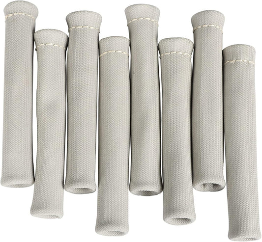 8 PCS Gray 1200° Spark Plug Wire Boots Heat Shield Protector Sleeve Replacement for SBC BBC