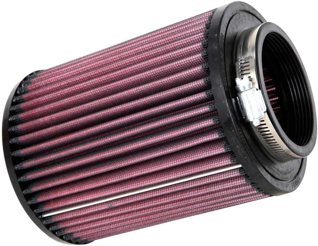 High-Flow Original Lifetime Universal Clamp-On Air Filter: High Performance, Premium, Washable: Flange Diameter: 3 In, Filter Height: 6.5 In, Flange Length: 0.625 In, Shape: Round, RU-2820