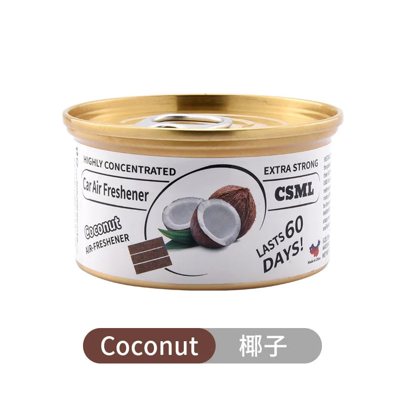 Best-Selling Wooden Block Canned Car Aromatherapy, Car Fragrance Paste, Deodorizing Air Freshener, High-End Solid Perfume