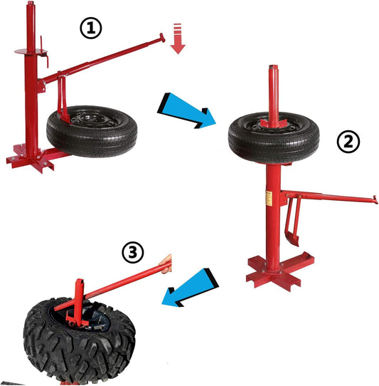 - Portable Tire Changer Changing Machine Car Truck Motorcycle Manual Bead Breaker [P/N: US-ET-TOOL004-RED1]