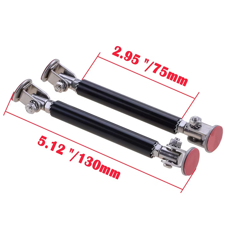 Universal Car Splitter Rods Racing Adjustable Front Bumper Lip Support Tie Bar Kit Saving Drilling Hole 75Mm/100Mm/150Mm/200Mm