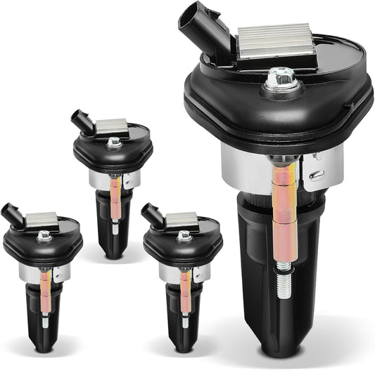 Set of 4 Ignition Coil Pack for Chevy GMC Isuzu Hummer Saab Buick, Trailblazer C