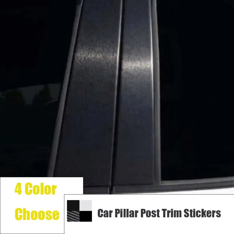 6Pcs for Dodge Dart / Fiat Viaggio 2013-2016 Car Pillar Posts Decor Stickers Accessories Door Window BC Column Exterior Trims