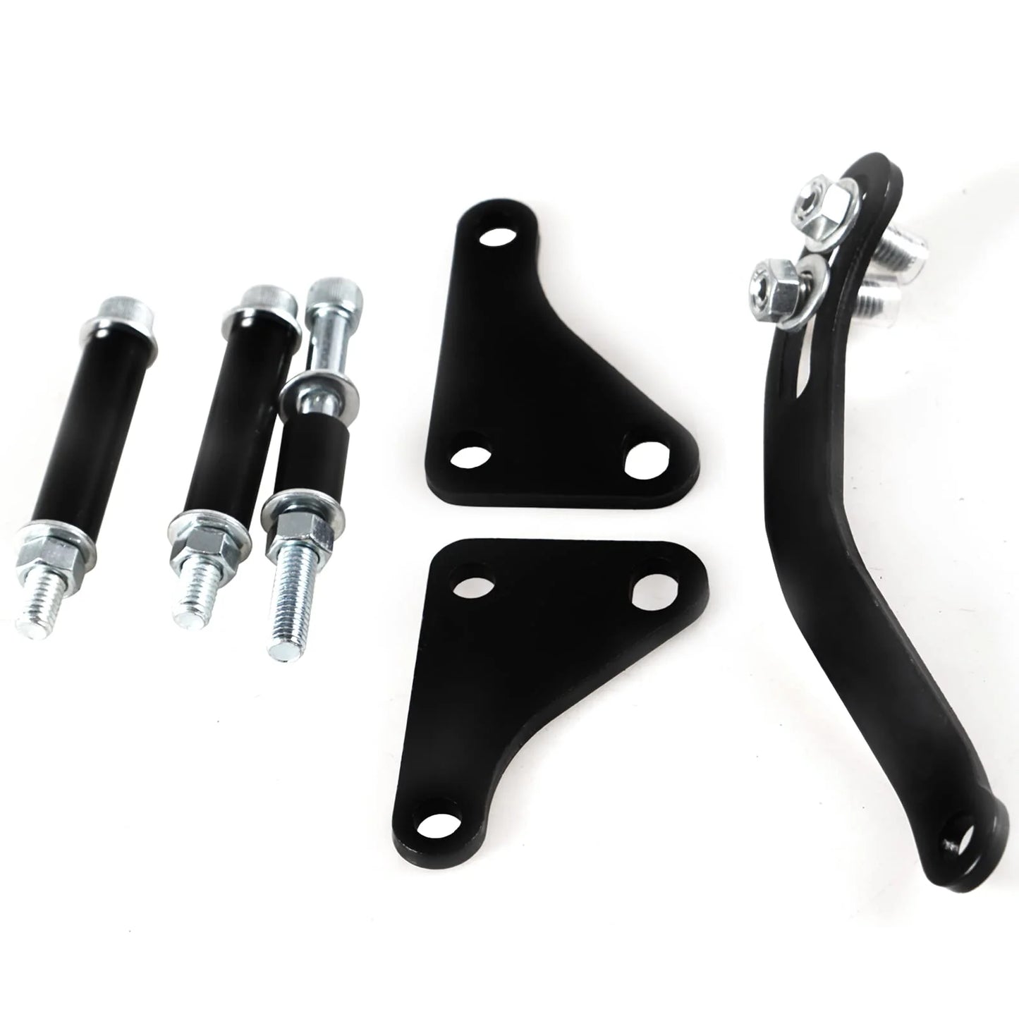 SBC Black Power Steering Pump Mounting Bracket SWP LWP Saginaw GM SB Chevy 350