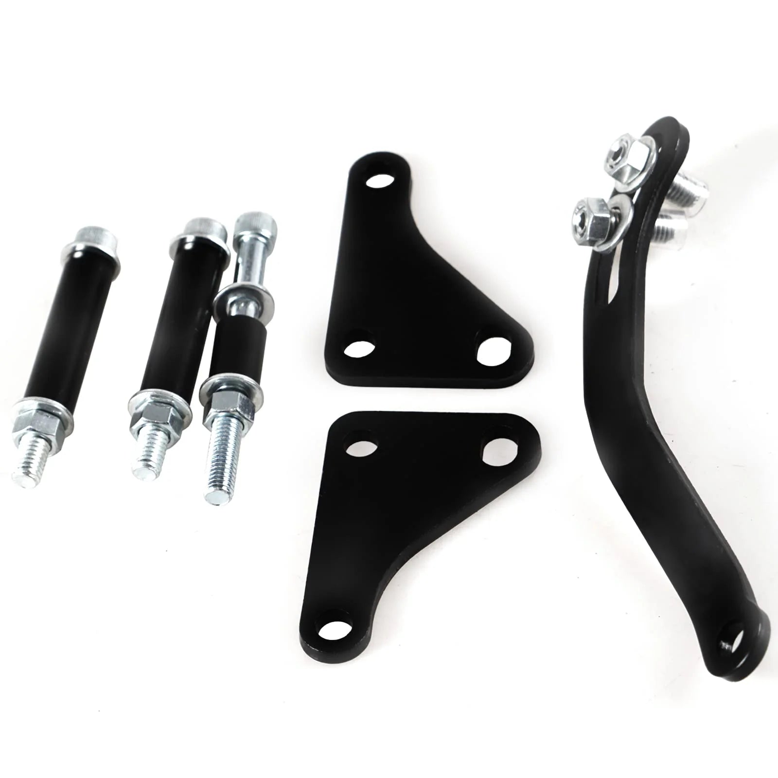 SBC Black Power Steering Pump Mounting Bracket SWP LWP Saginaw GM SB Chevy 350