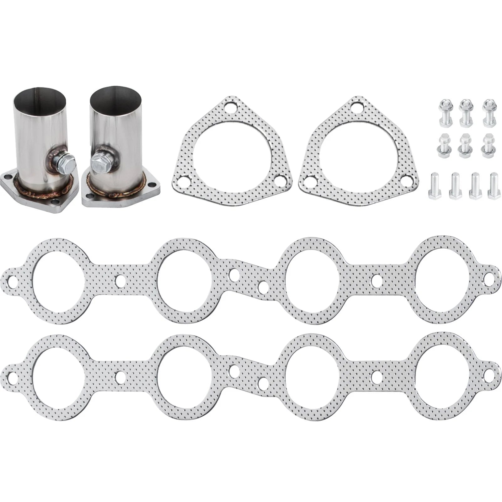 VEVOR Exhaust Header Set 1 5/8 Exhaust Turbo Headers, Stainless Steel Exhaust Manifold Headers, Shorty Engine Conversion LS Swap Exhaust Headers for Chevy LS1 LS2 LS3 LS6 LS10 Suv/Truck Car