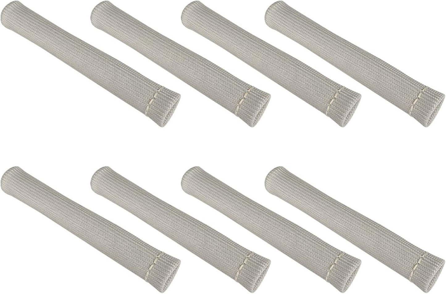 8 PCS Gray 1200° Spark Plug Wire Boots Heat Shield Protector Sleeve Replacement for SBC BBC