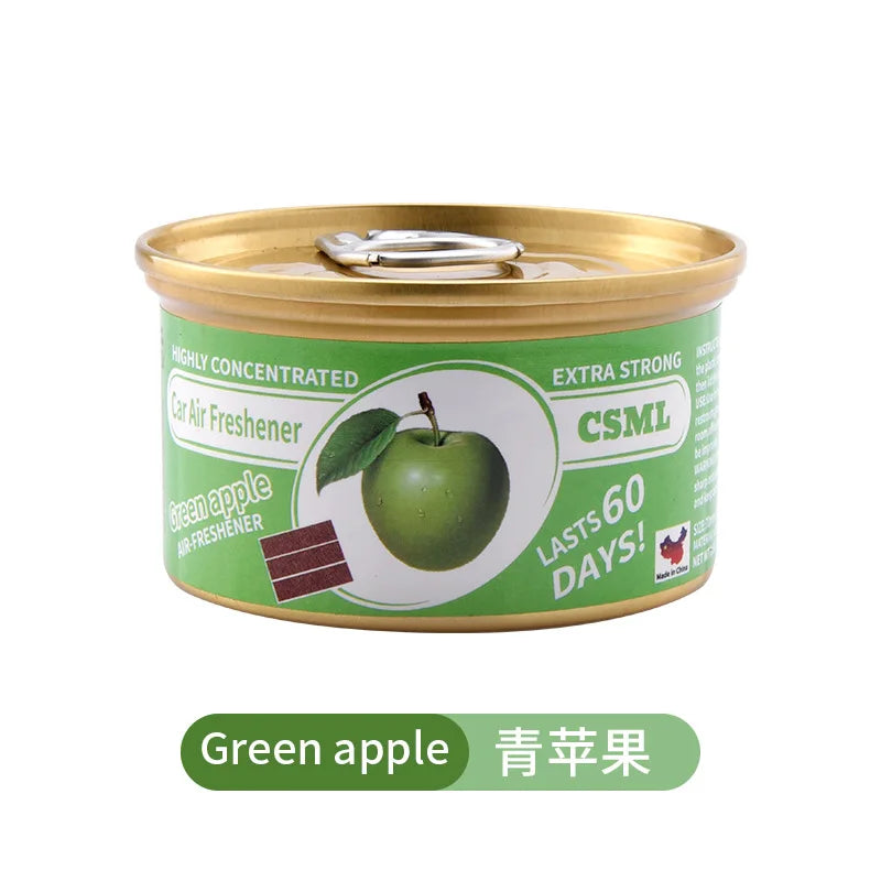 Best-Selling Wooden Block Canned Car Aromatherapy, Car Fragrance Paste, Deodorizing Air Freshener, High-End Solid Perfume