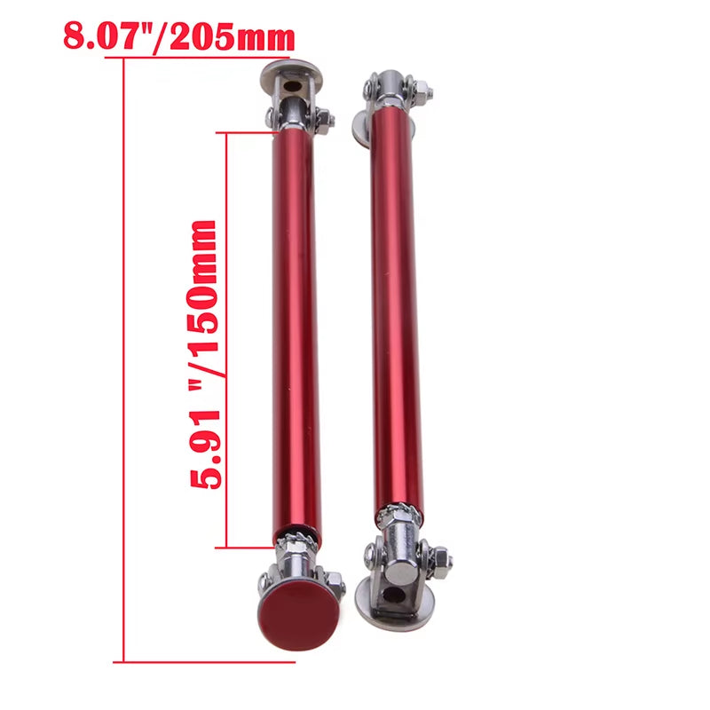 Universal Car Splitter Rods Racing Adjustable Front Bumper Lip Support Tie Bar Kit Saving Drilling Hole 75Mm/100Mm/150Mm/200Mm